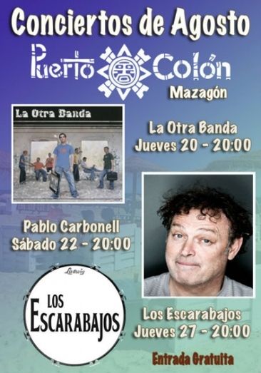 Pablo Carbonell ofrece este sábado un concierto en el chiringuito Puerto Colón de Mazagón