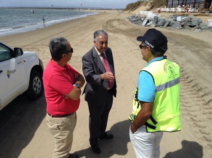 Los trabajos de rehabilitación del puente de La Gola de Isla Cristina finalizarán la semana próxima