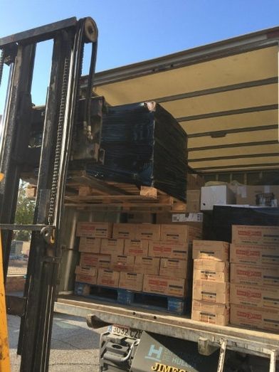 Ayamonte entrega 3.500 kilos de alimentos para los refugiados saharauis