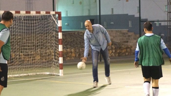 José Manuel Sierra y Julio García Mera viven con el CD Aones un encuentro de campeones
