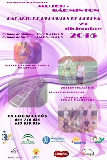 El Palacio de los Deportes acogerá el 29 de diciembre las Jornadas Solidarias 'Mujeres y Bádminton'
