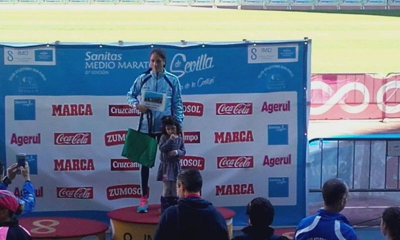 Podios para Lidia Rodríguez, Dani Andivia y José Luis Ferrer en la Media de Sevilla