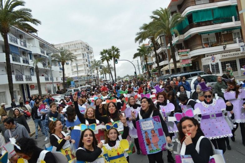 Cabalgata infantil en Punta Umbría