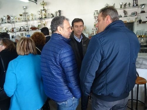 Caparrós y Luci arengan a la plantilla albiazul
