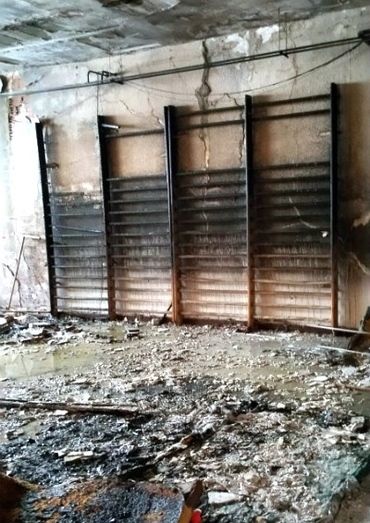 La Guardia Civil investiga el incendio en el gimnasio del CEIP 'Virgen del Rosario' de Minas de Riotinto