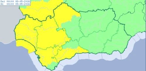 Meteorología activa aviso amarillo este domingo por lluvias