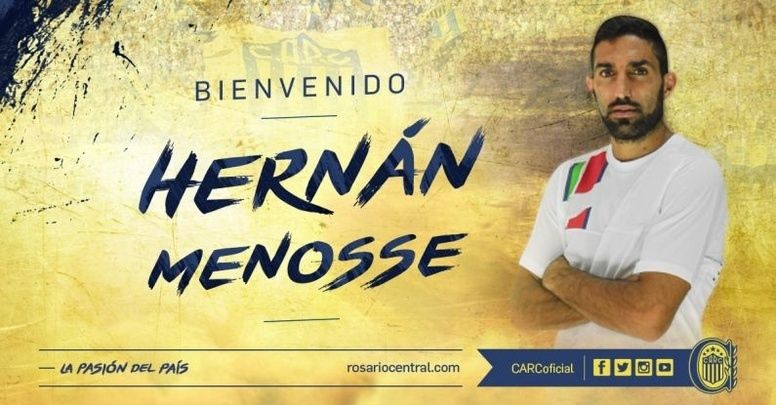 Menosse finalmente jugará en Rosario Central con Marco Ruben