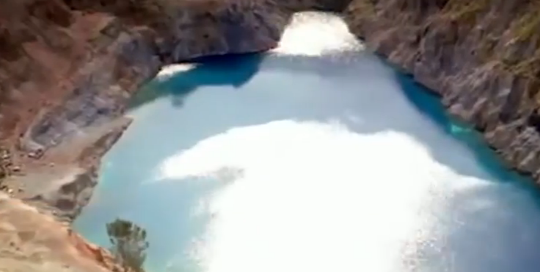 El runrún: El único ’lago bomba’ de Europa