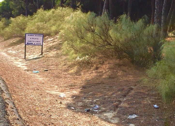 Alertan del riesgo que supone el “estado de suciedad” en el que se encuentran los alrededores de la A-5054