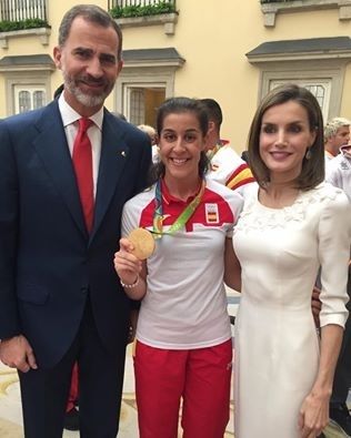 Los Reyes de España reciben en Audiencia a Carolina Marín por su oro olímpico
