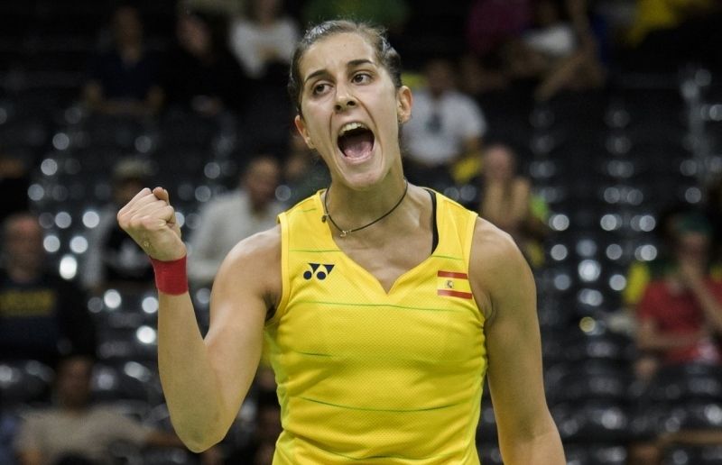 Epico pase a semifinales de Carolina Marín en Dinamarca