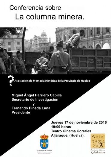 Aljaraque revivirá La columna minera y los sucesos de La Pañoleta