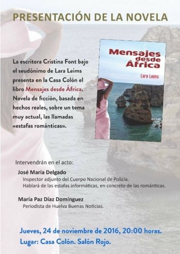 La Casa Colón acoge la presentación de un libro que versa sobre las estafas románticas en la red