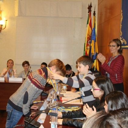 Constituido el pleno infantil del Ayuntamiento de Moguer
