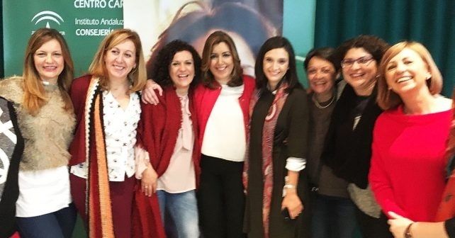 María Márquez destaca en un encuentro feminista junto a Susana Díaz 'el trabajo incesante de la Junta por la defensa de la mujer'