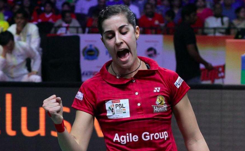 Carolina Marín derrota en la Liga India a Sindhu y Nehwal