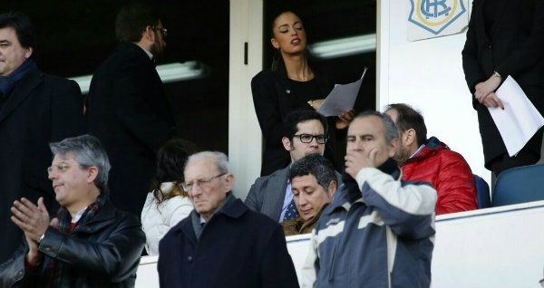 Carlos Hita estuvo en el palco presidencial