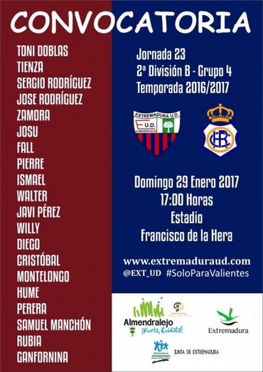 Sabas convoca a 20 hombres en el Extremadura, incluyendo dos canteranos
