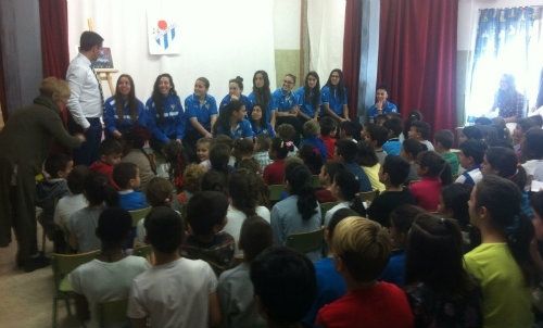 El Sporting Huelva visita los colegios Fray Claudio de Trigueros, Manuel Siurot y CEIP El Andaluz
