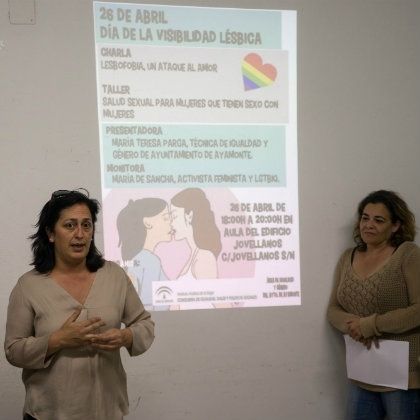 Ayamonte organizó un taller para mujeres que tienen sexo con mujeres