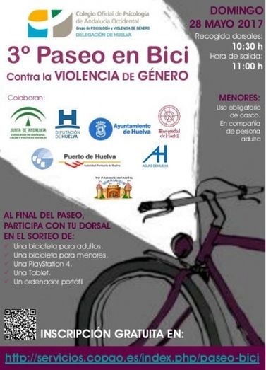 Huelva pedalea hacia la igualdad y contra la violencia de género