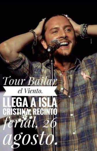 Manuel Carrasco cerrará su gira en Andalucía actuando el 26 de agosto en Isla Cristina