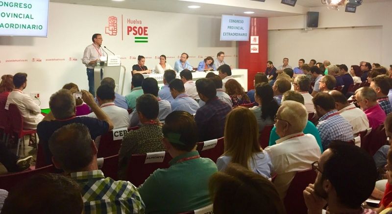 El PSOE de Huelva elige con el 90% de apoyo a los 18 delegados para el 39 Congreso Federal