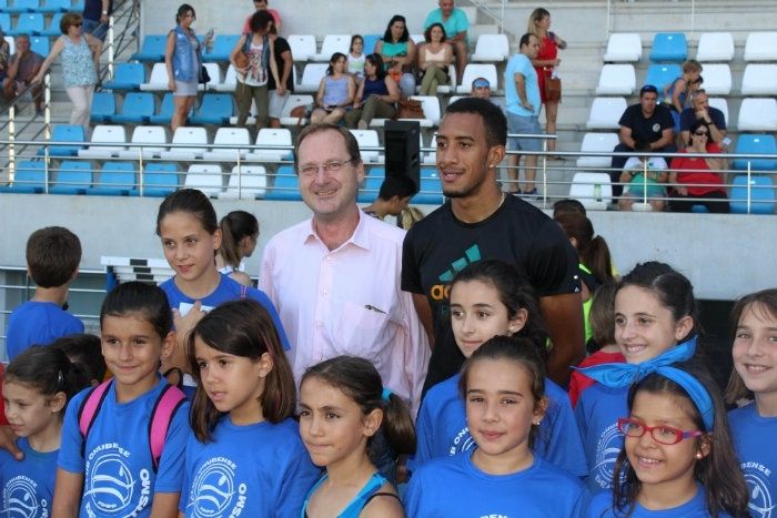 Orlando Ortega, entrenador de lujo para los jóvenes atletas onubenses