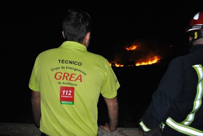 Solicitada la intervención de la Unidad Militar de Emergencias para tratar de controlar el incendio de Riotinto
