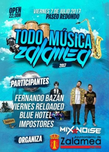 Todo Música Zalamea congrega a varios artistas de pop-rock