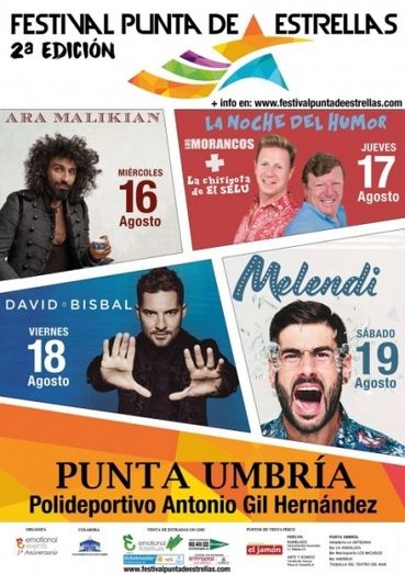 El festival 'Punta de Estrellas' llegará a Punta Umbría el próximo mes de agosto