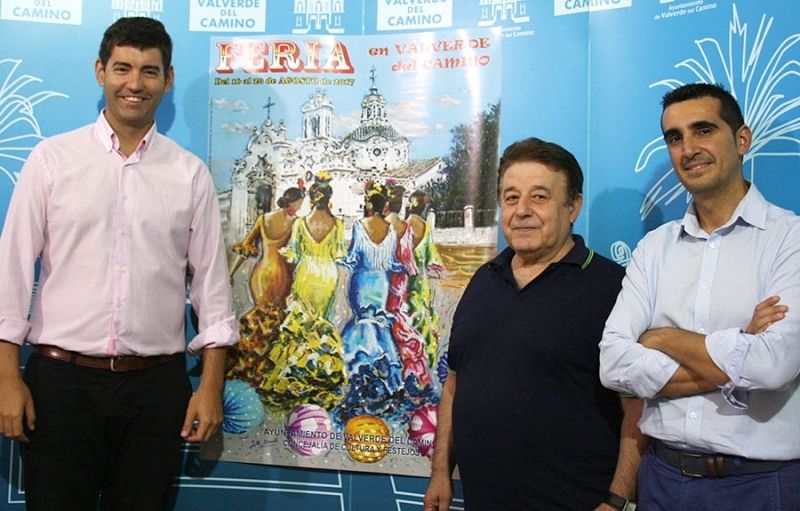 El artista valverdeño Juan Miguel Bando firma el cartel para la Feria 2017 de la localidad