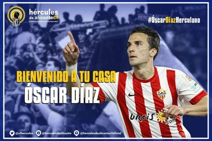 El exrecreativista Óscar Díaz se marcha al Hércules y Alan Araiza firma por la Sanse de Rubén Mesa