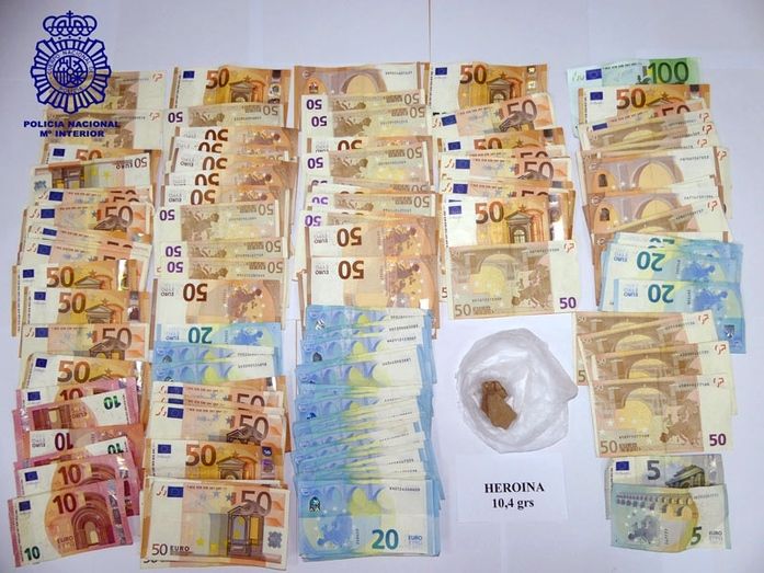 Detenido en El Molino con 10 gramos de heroína y más de seis mil euros en metálico