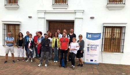 Diputación abre las puertas del Centro de Interpretación del Andévalo a profesores de Erasmus