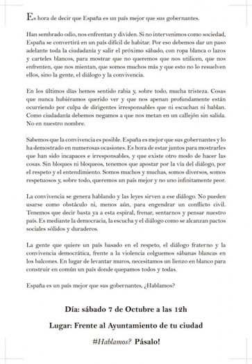 El runrún: ¿Hablamos? Sin bandos