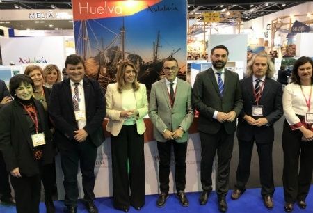 Huelva exhibe sus productos turísticos en la World Travel Market de Londres para fidelizar al viajero británico