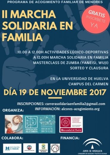 Marcha solidaria en familia