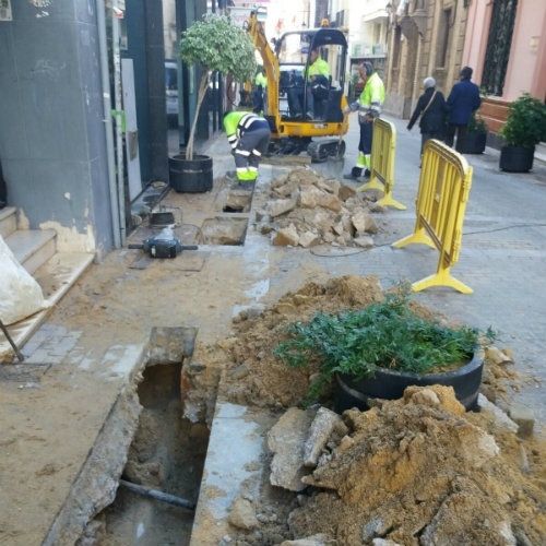 Reestablecido el servicio en todas las calles del centro de Huelva que estuvieron sin agua en el día de Año Nuevo