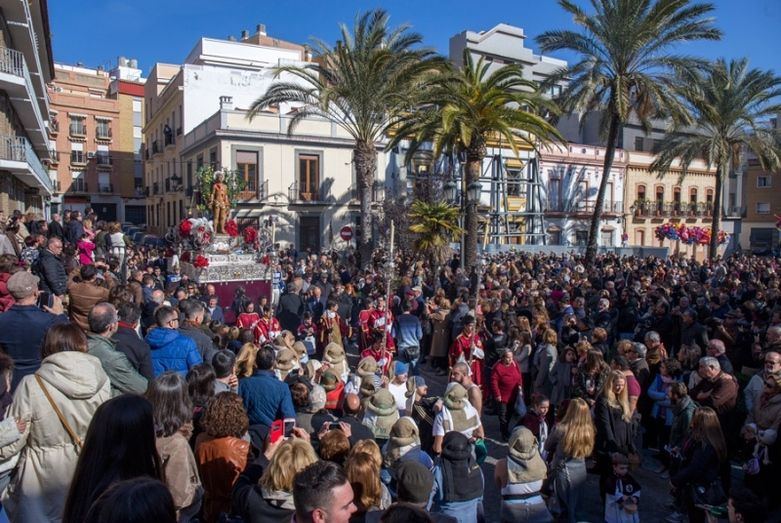 La procesión del Patrón de Huelva pone este domingo fin a las Fiestas de San Sebastián