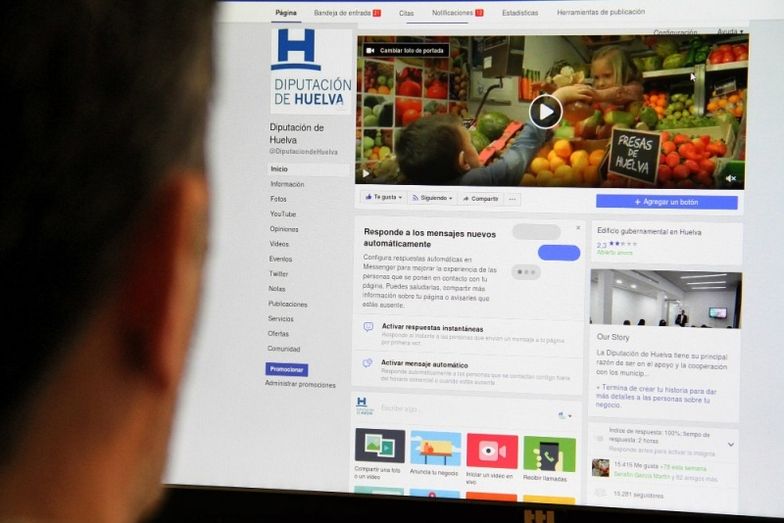 La Diputación incrementa un 119 por ciento los seguidores de su página de Facebook respecto al año anterior