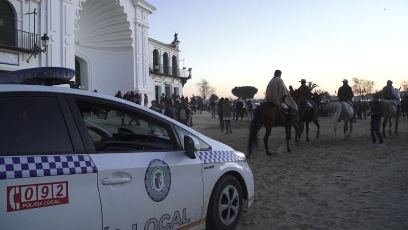 El fin de semana de peregrinaciones extraordinarias en El Rocío se salda sin incidentes destacables