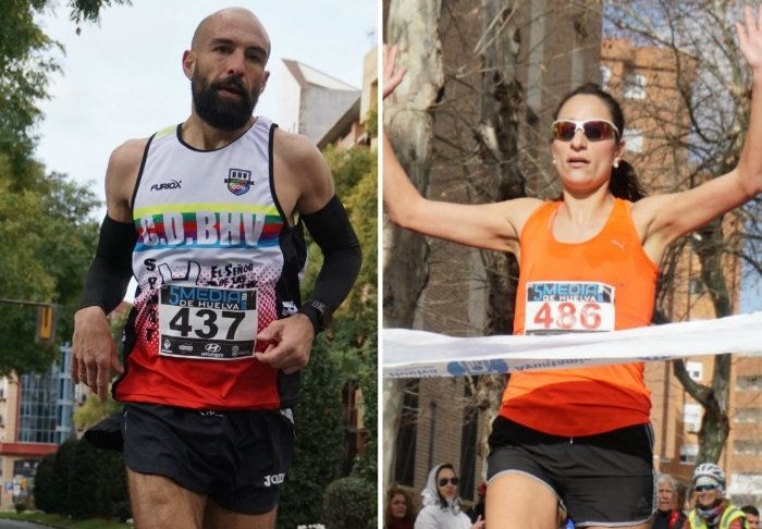 Manuel Pérez y Lidia Rodríguez se imponen en una Media Maratón de récord