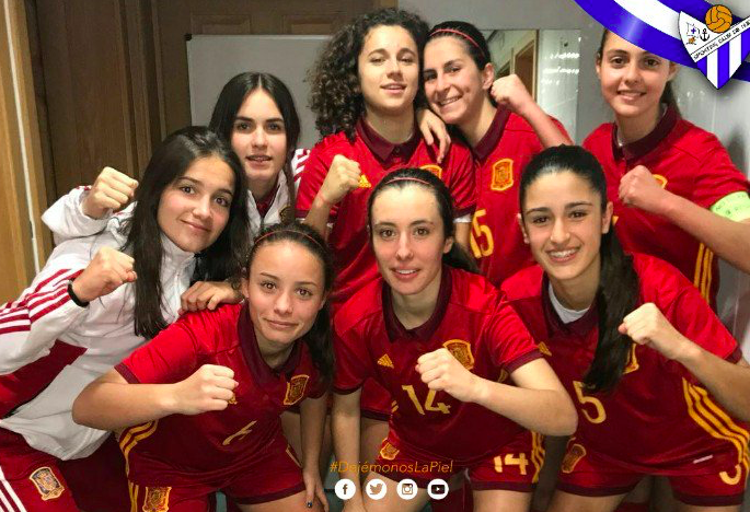 La sportinguista Irati Real marca en la victoria de España Sub 16 sobre Inglaterra (1-3)