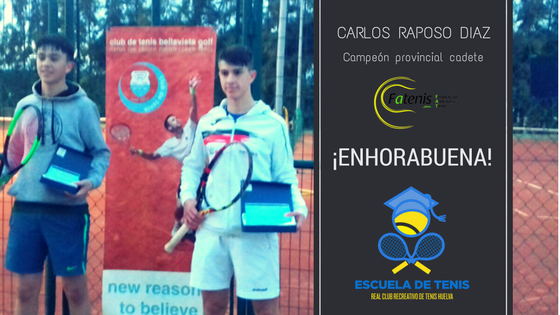 Carlos Raposo, campeón provincial cadete