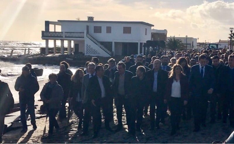 Rajoy y Díaz se comprometen a 'trabajar juntos' para paliar 'lo antes posible' los daños del temporal