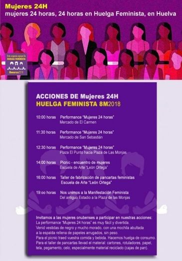 El colectivo ‘Mujeres 24H’ propone performances y un picnic feminista para la jornada de huelga