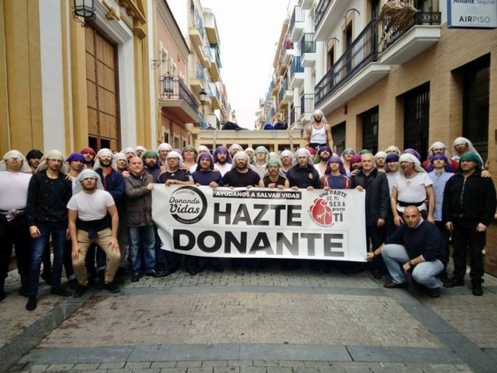 La cuadrilla del Cristo de la Expiración hace suyo el mensaje de ‘Donando Vidas’