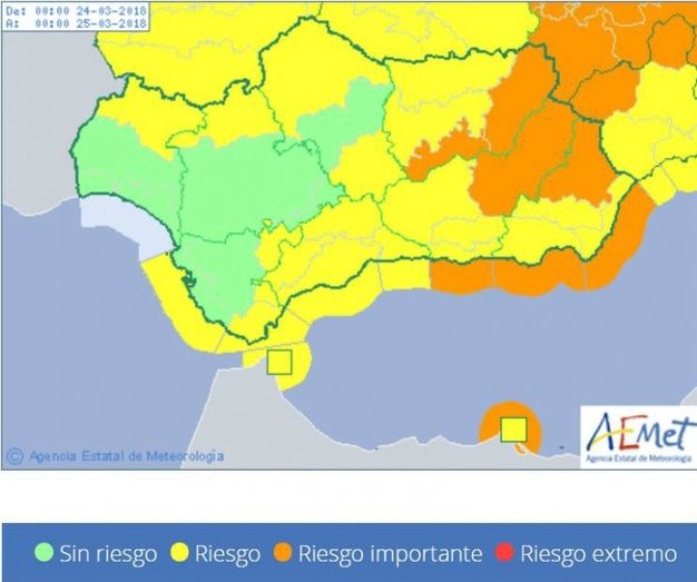 Aviso amarillo el sábado en la Sierra de Aracena por rachas de viento