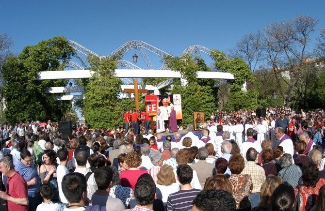 La Cruz de las Jornadas de la Juventud comienza su gira provincial en Huelva